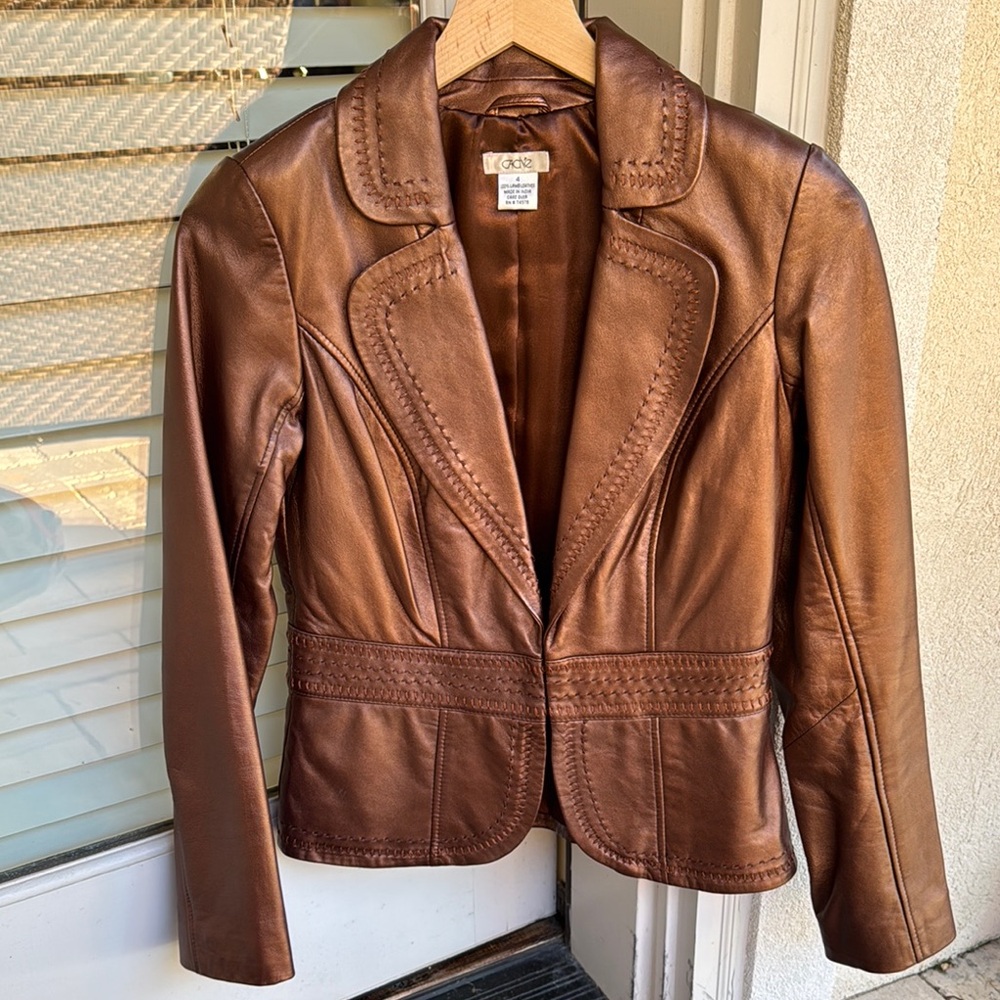 Cache Lamb Leather Jacket - image 1